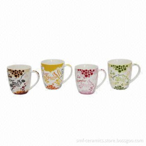 Ceramic Mugs, Made of New Bone China, Customized Designs Accepted
